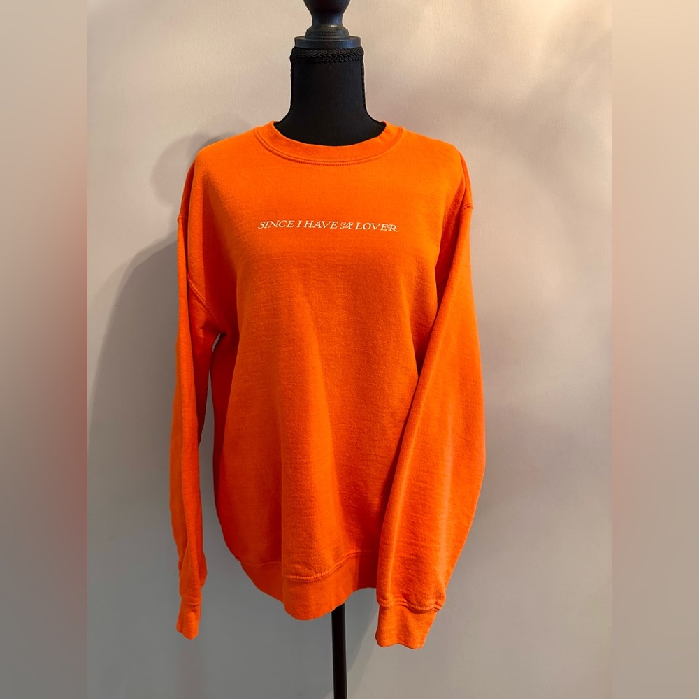 6lack Orange Crewneck Sweater